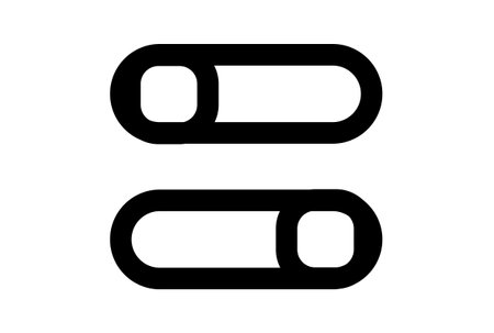 Controller line icon flat UI symbol black minimalistic sign app art settingsの写真素材
