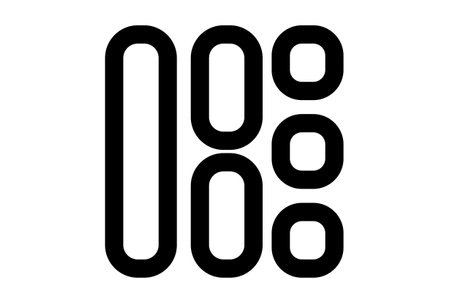 Shapes line icon flat UI symbol black minimalistic sign app artの写真素材