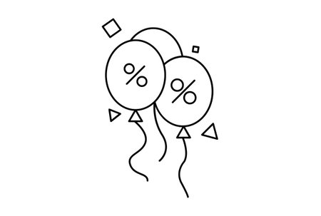 Balls flat outline icon minimalistic symbol black line sign artの写真素材