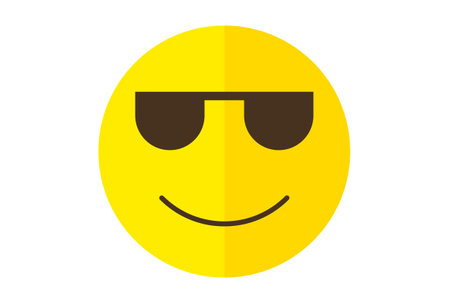 Steep colored Emote icon Emoji symbol yellow Emoticon sign artの写真素材