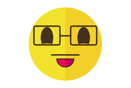 Solid colored Emote icon Emoji symbol yellow Emoticon sign artの写真素材