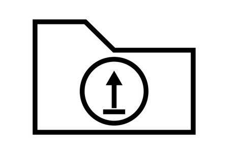 Folder flat icon minimalist seo and web symbol art black sign artworkの写真素材