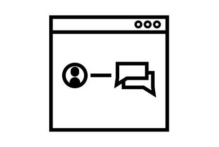 Community flat icon minimalist seo and web symbol art black sign artworkの写真素材