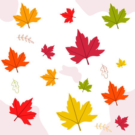 Autumn pattern October vintage fashion clothing texture artの写真素材