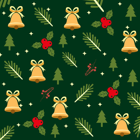 Christmas pattern xmas gift wrapping paper art winter backgroundの写真素材