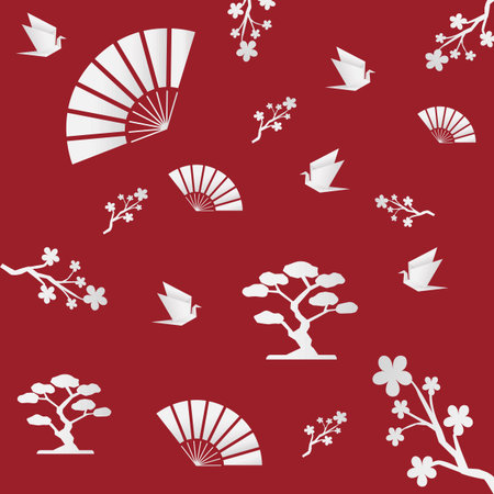 Japanese pattern korean background old chinese wallpaper artの写真素材
