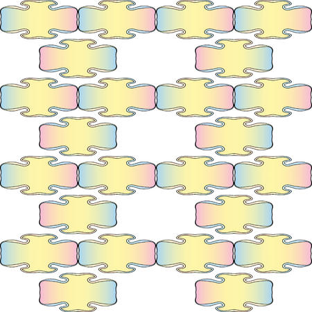Vector abstract colorful modern style seamless pattern in pastel colorsのイラスト素材