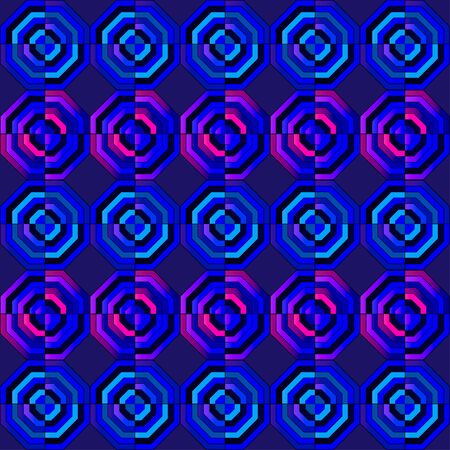 Abstract colors seamless darck blue mosaic backgroundのイラスト素材