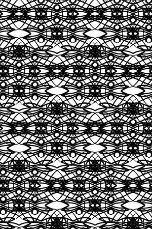 abstract ornament monochrome seamless geometric patternのイラスト素材