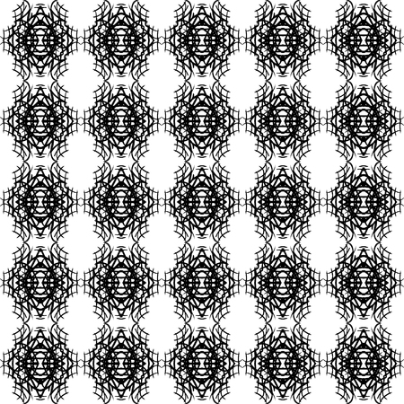 Abstract retro black and white seamless pattern.のイラスト素材