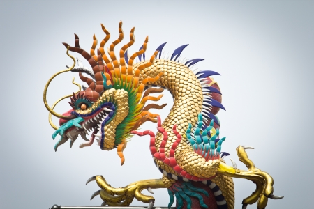 Chinese style dragon statueの写真素材