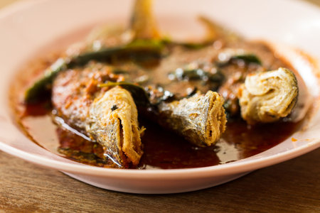 Food made â€‹â€‹from fish sauce, and topped with chili.