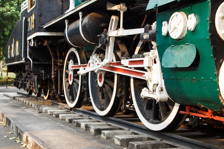 Old Steam train,Thailandの写真素材