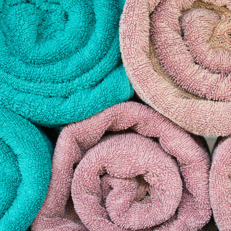 Swimming pool Towels texture, backgroundの写真素材