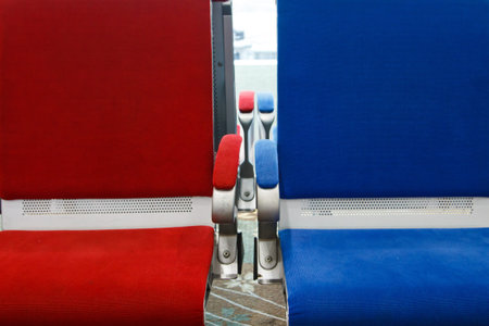 Airport chair waiting for the plane
