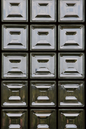 Pattern of Glass Block Wallの写真素材