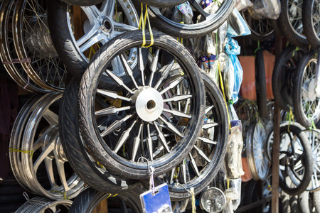 Wheels Shop at Phnom Penh,Cambudia in 2014 august 18