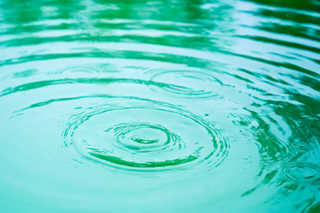 green water and bubble in the poolの写真素材