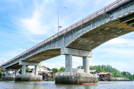 Bridge over the River in Hua Hin, Thailandのeditorial素材