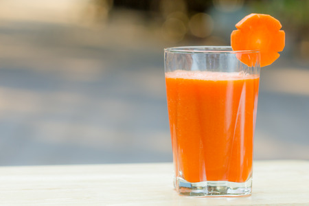 carrot juice smoothie for healthy drink menuの写真素材