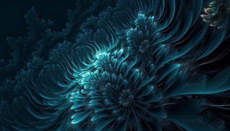 abstract fractal. Fractal art background for creative design. Decoration for wallpaper, desktop, poster, cover booklet. Print for clothes, t-shirt. creative illustration for designの素材
