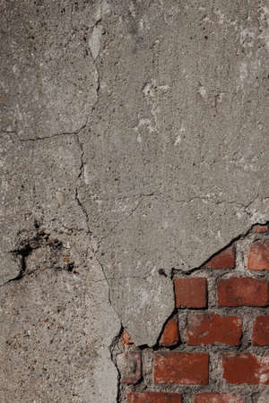Detail of an old brick wallの写真素材