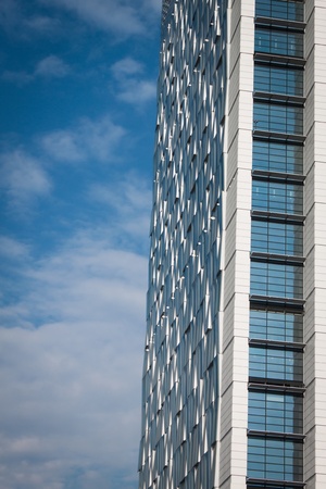 Detail of a modern building against the skyの写真素材
