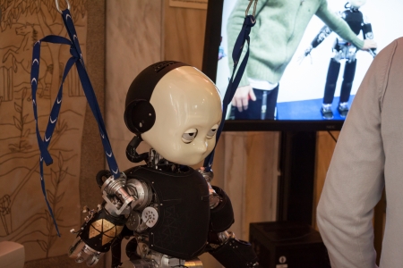 MILAN, ITALY - JUNE 1: Presentation of icub robot at Wired next fest, festival of innovation and creativity in Milan on JUNE 1, 2013のeditorial素材