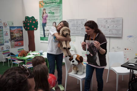 MILAN, ITALY - JUNE 8: People and dogs visit Quattrozampe in fiera exhibition, important event dedicated to dogs and their owners in Milan on JUNE 8, 2013.のeditorial素材