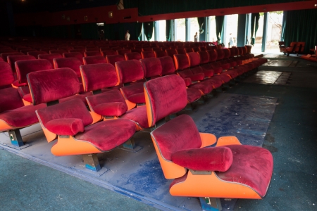 MILAN, ITALY - JUNE 18: Activists occupy the Maestoso movie theater, abandoned since 2007, to protest against the lack of social spaces in Milan on JUNE 18, 2013.のeditorial素材