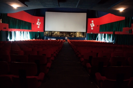 MILAN, ITALY - JUNE 18: Activists occupy the Maestoso movie theater, abandoned since 2007, to protest against the lack of social spaces in Milan on JUNE 18, 2013.のeditorial素材