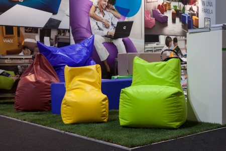 MILAN, ITALY - SEPTEMBER, 12  Modern furniture at Macef home international show, point of reference for all those in the sector of interior design and architecture in Milan on September 12, 2013 のeditorial素材