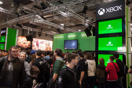 MILAN, ITALY - OCTOBER 26  People visit Games Week 2013, event dedicated to video games and...