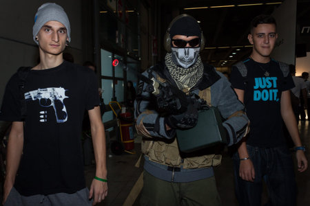 MILAN, ITALY - OCTOBER 26  People visit Games Week 2013, event dedicated to video games and...