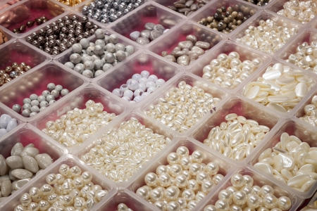 MILAN, ITALY - NOVEMBER 1  Detail of beads at Weekend Donna 2013, event dedicated to women and their passions on NOVEMBER 1, 2013 in Milan のeditorial素材