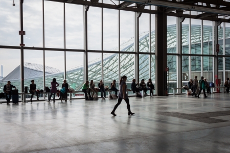 MILAN, ITALY - NOVEMBER 1  People visit Weekend Donna 2013, event dedicated to women and their passions on NOVEMBER 1, 2013 in Milan のeditorial素材