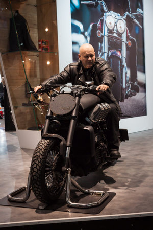 MILAN, ITALY - NOVEMBER 5  People visit EICMA, international motorcycle exhibition on NOVEMBER 5,...