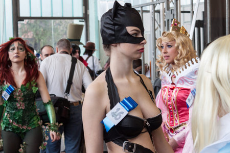 MILAN, ITALY - FEBRUARY 2: Cosplayer poses at Festival del Fumetto, convention dedicated to comics...