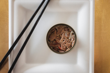 MILAN, ITALY - JUNE 7  Pet food on display at Quattrozampeinfiera, event and activities dedicated to dogs, cats and their owner on JUNE 7, 2014 in Milan のeditorial素材