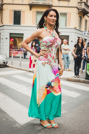 MILAN, ITALY - JUNE 28: People at gay pride parade in Milan JUNE 28, 2014. Thousands of people march in the city streets for the annual gay pride parade, claiming equality and legal rights. のeditorial素材