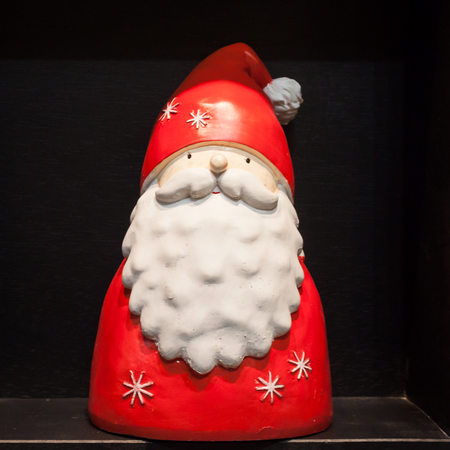 MILAN, ITALY - SEPTEMBER 13: Santa statue on display at HOMI, home international show and point of reference for all those in the sector of interior design on SEPTEMBER 13, 2014 in Milan.のeditorial素材