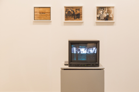 MILAN, ITALY - APRIL 10: Installation on display at Miart, international exhibition of modern and...