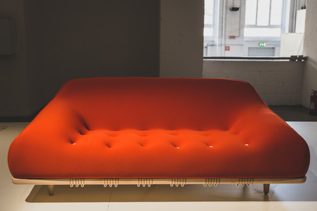 MILAN, ITALY - APRIL 18: Furniture on display at Fuorisalone, series of important and interesting events all around the town during Milan Design Week on APRIL 18, 2015 in Milan.のeditorial素材