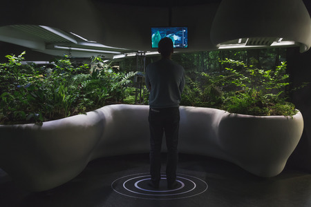 MILAN, ITALY - MAY 2: People visit Expo, universal exposition on the theme of food on MAY 2, 2015 in Milan.のeditorial素材