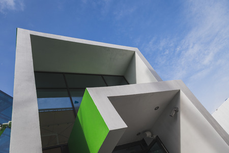 MILAN, ITALY - MAY 2: Architectural detail of Moldova pavilion at Expo, universal exposition on the theme of food on MAY 2, 2015 in Milan.のeditorial素材