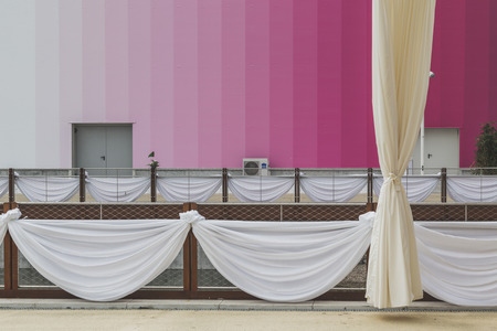 MILAN, ITALY - MAY 4: Detail of a pavilion at Expo, universal exposition on the theme of food on MAY 4, 2015 in Milan.のeditorial素材