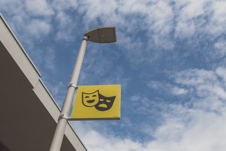 MILAN, ITALY - MAY 4: Show area sign at Expo, universal exposition on the theme of food on MAY 4, 2015 in Milan.のeditorial素材