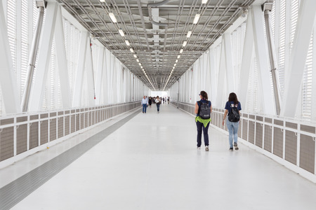 MILAN, ITALY - JUNE 1: People visit Expo, universal exposition on the theme of food on JUNE 1, 2015 in Milan.のeditorial素材