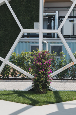 MILAN, ITALY - JUNE 19: Detail of Turkey pavilion at Expo, universal exposition on the theme of food on JUNE 19, 2015 in Milan.のeditorial素材