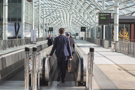 MILAN, ITALY - NOVEMBER 5: People visit Sicurezza, leading international event in the sector of security on NOVEMBER 5, 2015 in Milan.のeditorial素材